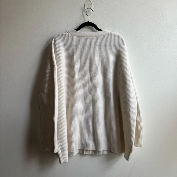 Jenni KaneCashmere Cocoon Cardigan (Ivory)